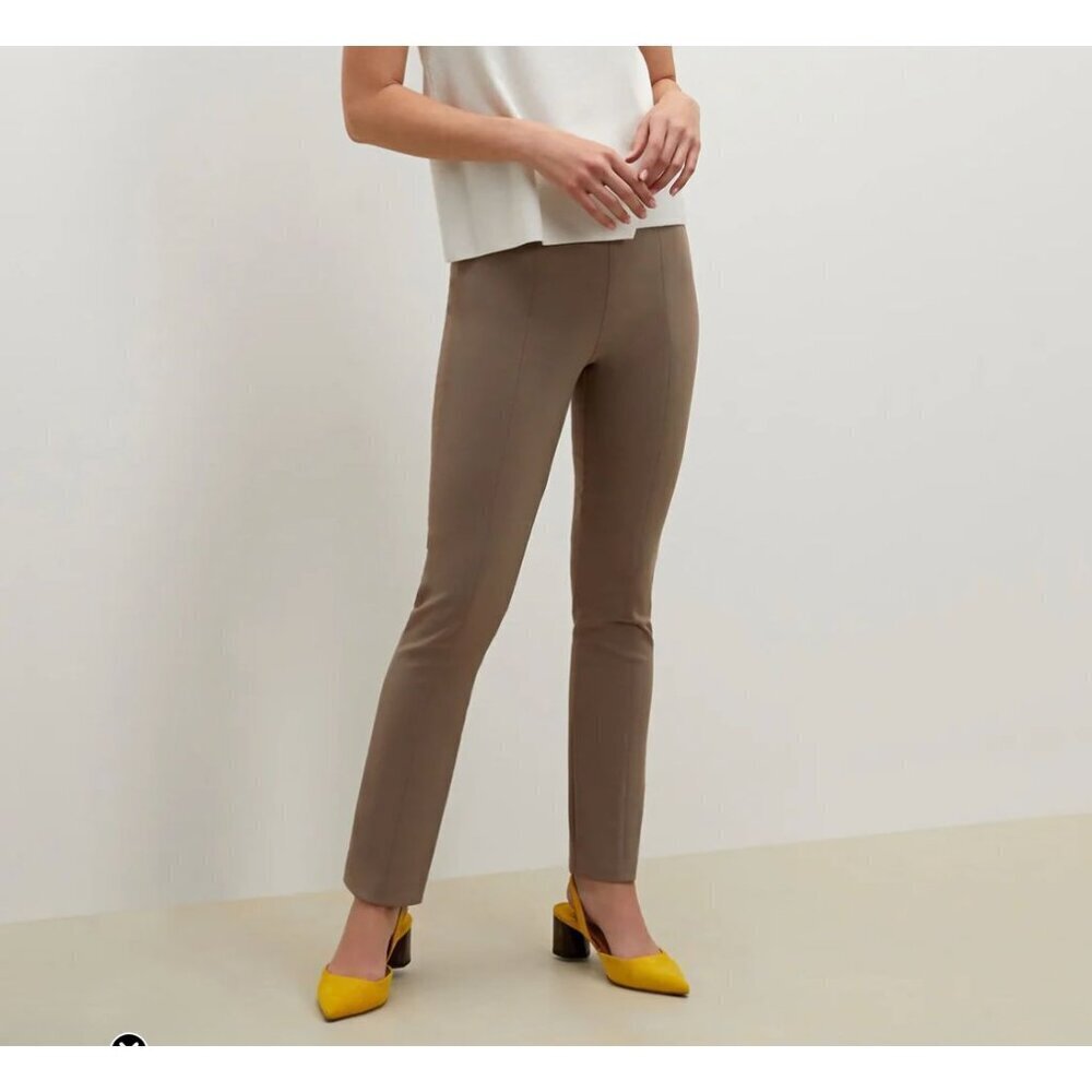 MM Lafleur The Foster Cigarette Pant - PowerStretch in Russet Tan Size 12